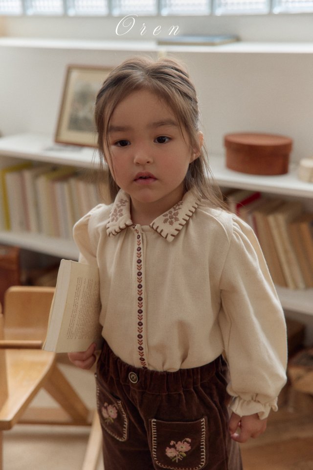 Oren - Korean Children Fashion - #minifashionista - Ash Mellow Blouse - 3