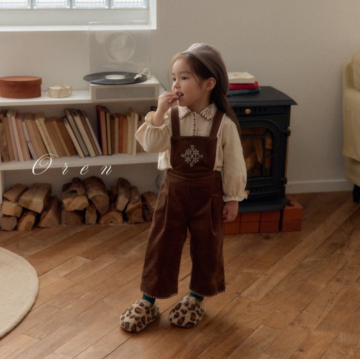 Oren - Korean Children Fashion - #minifashionista - Nanette Corduroy Overalls