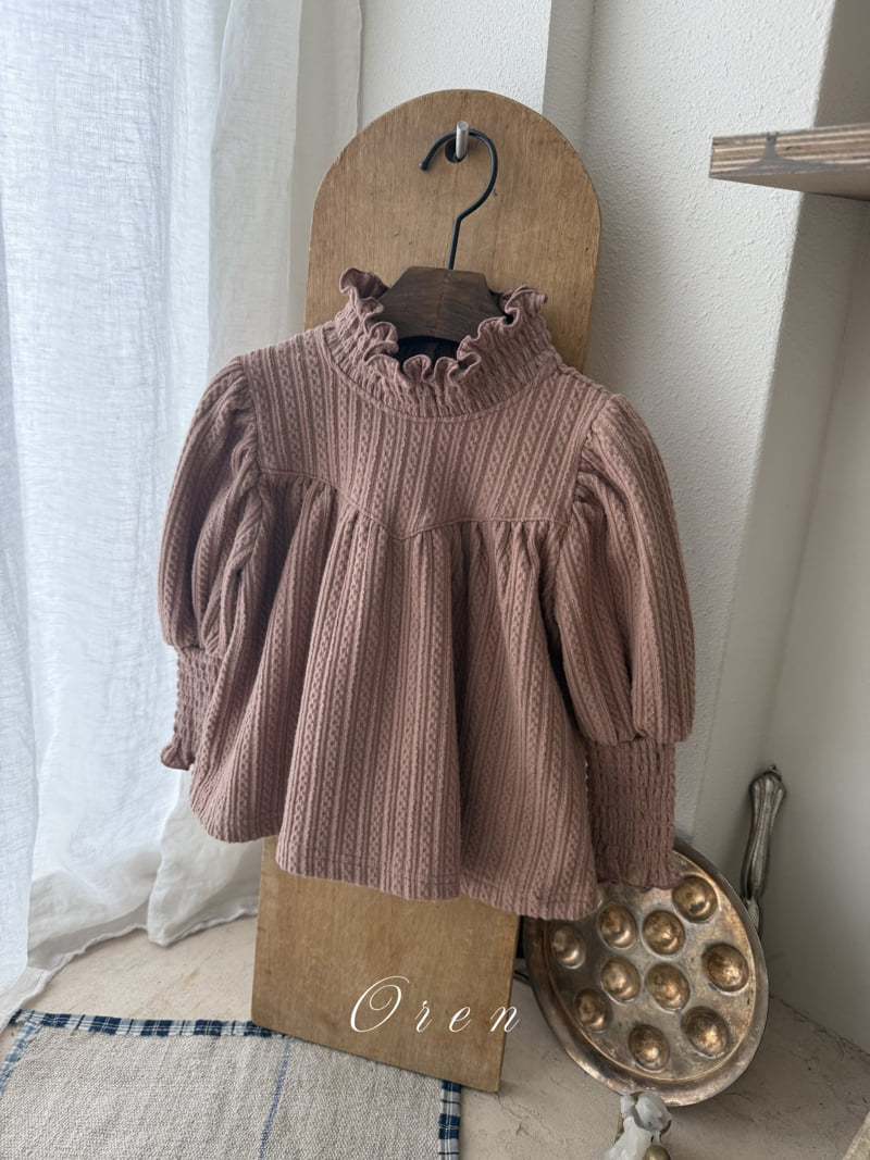 Oren - Korean Children Fashion - #prettylittlegirls - Anne Smocked Tee - 8