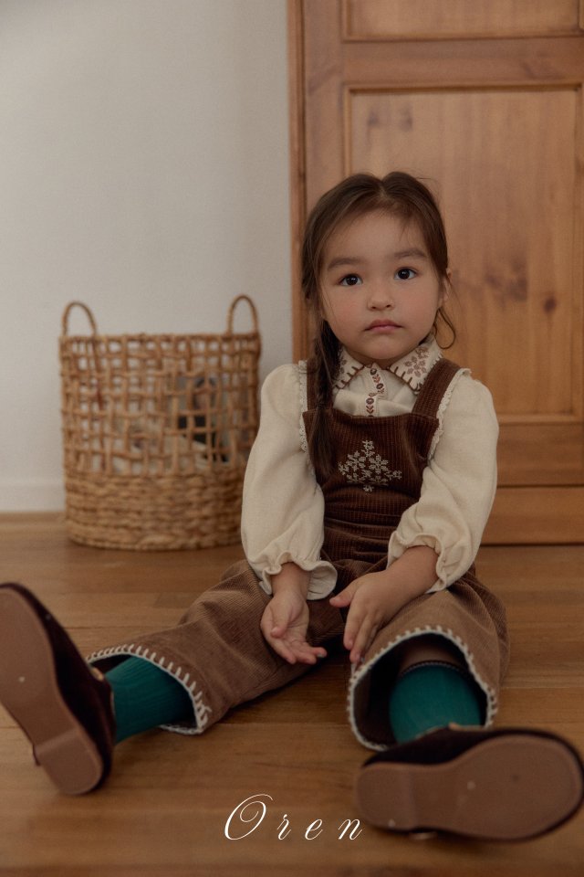 Oren - Korean Children Fashion - #prettylittlegirls - Nanette Corduroy Overalls - 2
