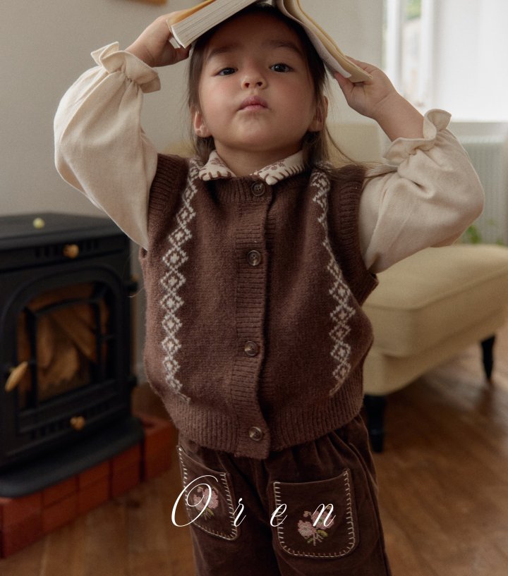Oren - Korean Children Fashion - #prettylittlegirls - Naturu Knit Vest
