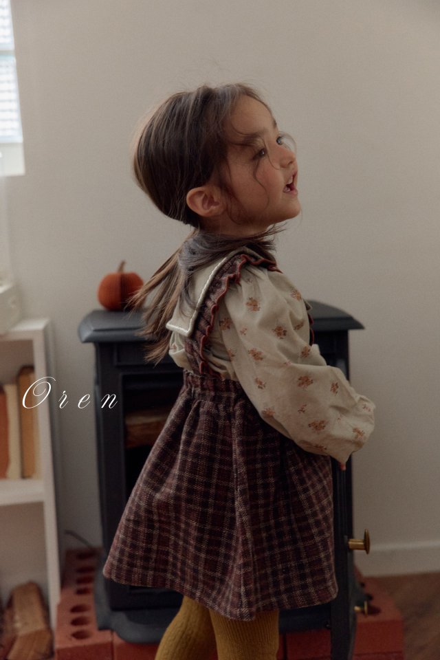 Oren - Korean Children Fashion - #todddlerfashion - Nanette Embroidered Collar Blouse - 3