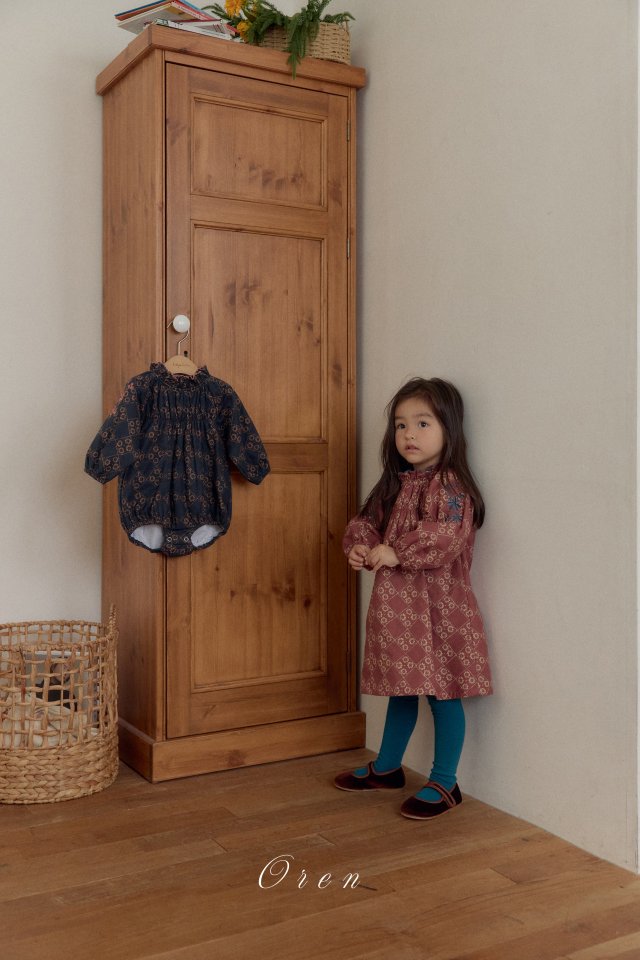 Oren - Korean Children Fashion - #todddlerfashion - Daisy Padded Suit - 10