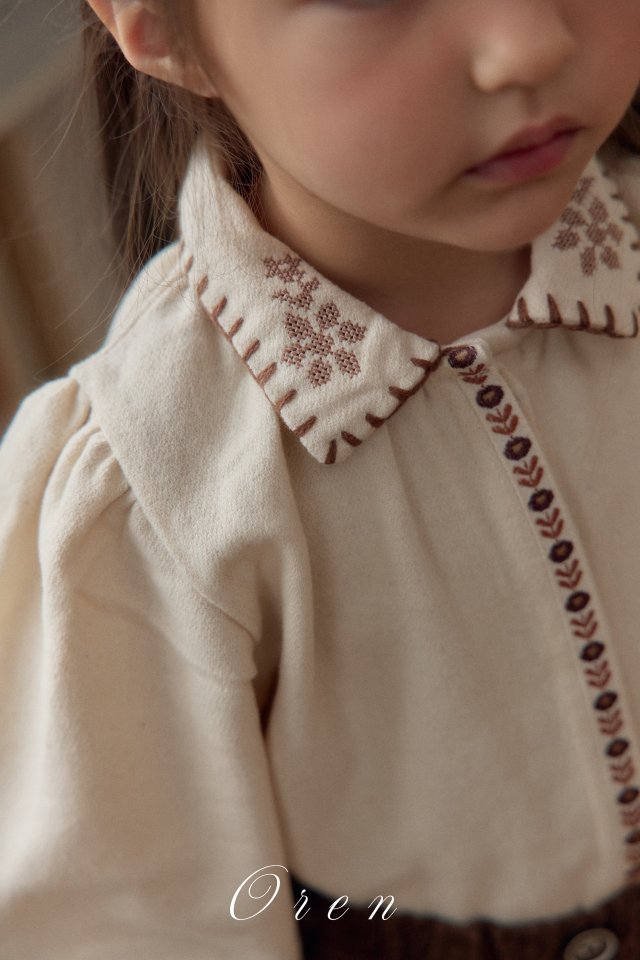 Oren - Korean Children Fashion - #toddlerclothing - Ash Mellow Blouse - 6