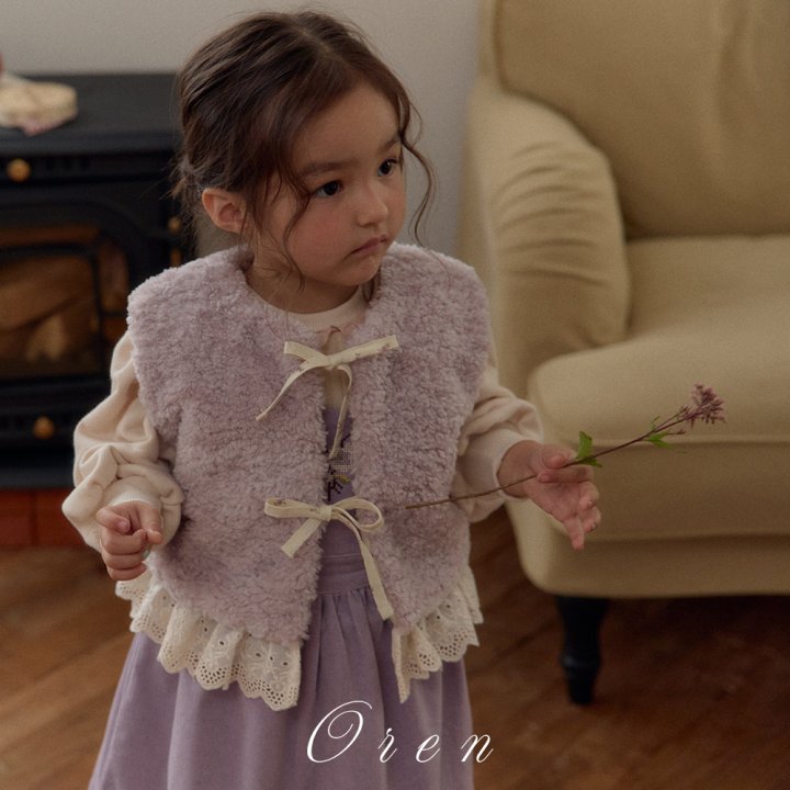 Oren - Korean Children Fashion - #toddlerclothing - Bianca Fur Vest - 3