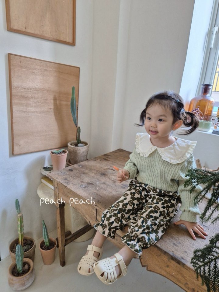 Peach Peach - Korean Children Fashion - #Kfashion4kids - Lauren Collar Knit - 6