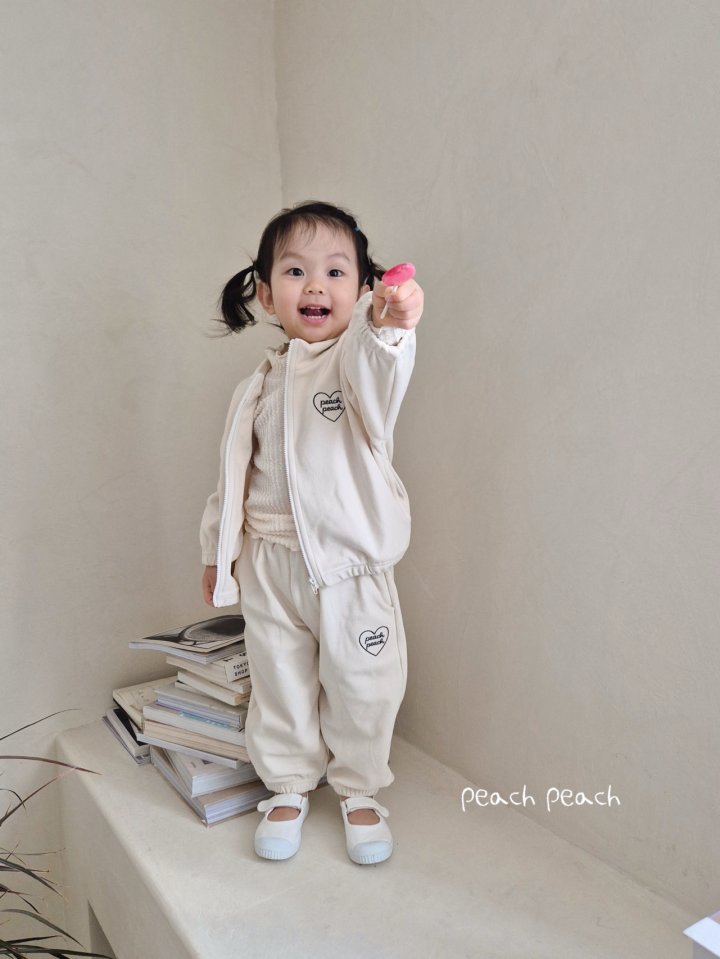 Peach Peach - Korean Children Fashion - #kidzfashiontrend - Peach Fleece Zip-Up - 4