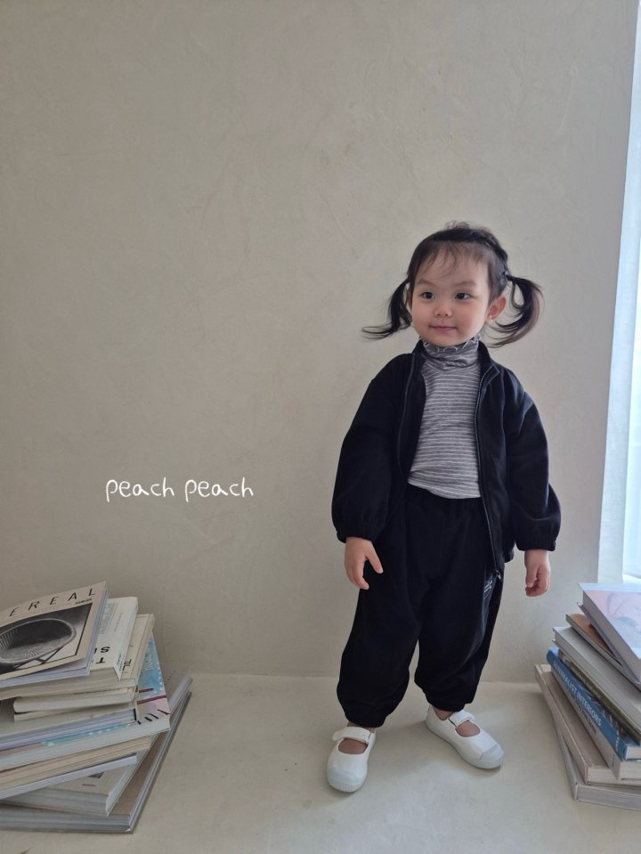 Peach Peach - Korean Children Fashion - #childofig - Peach Fleece Zip-Up - 10