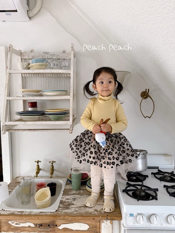Peach Peach - Korean Children Fashion - #prettylittlegirls - Leo Tutu Leggings - 4
