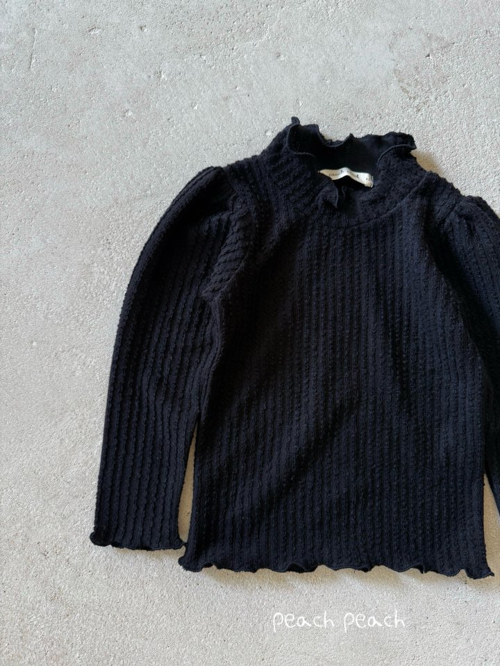 Peach Peach - Korean Children Fashion - #childrensboutique - Miel Turtleneck Tee - 8