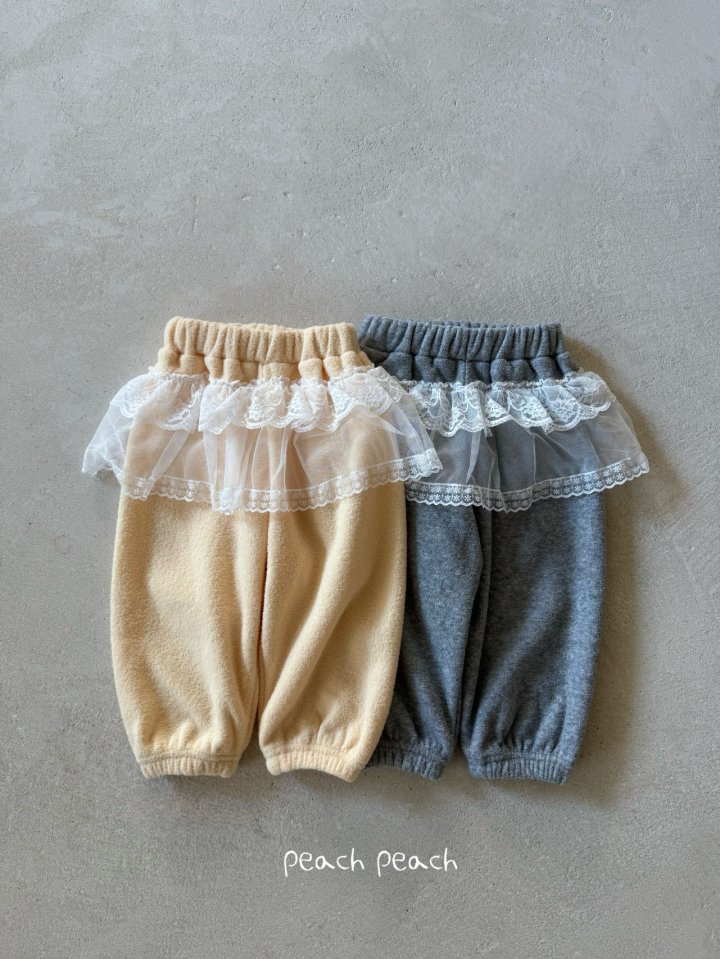Peach Peach - Korean Children Fashion - #childrensboutique - Carol Lace Pants