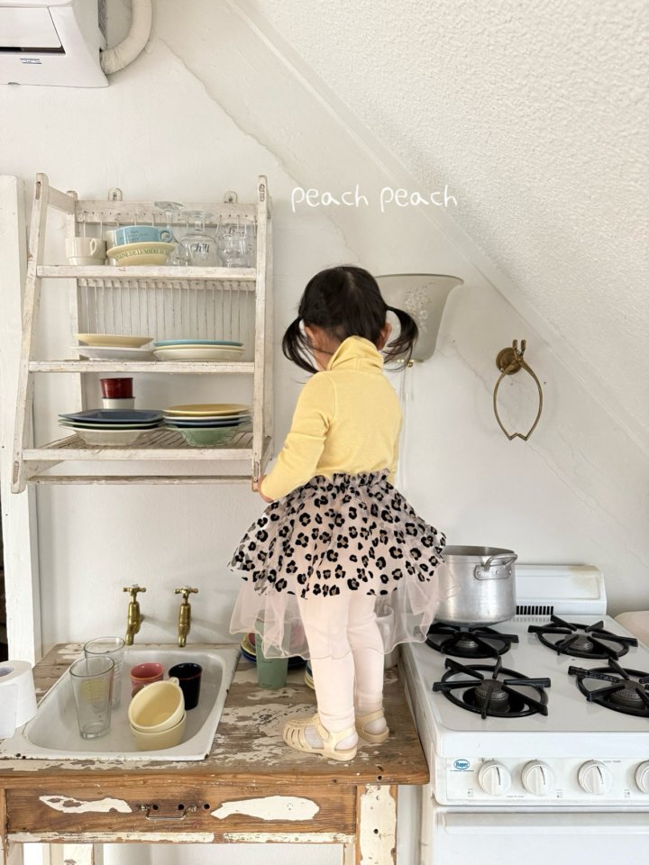 Peach Peach - Korean Children Fashion - #childrensboutique - Leo Tutu Leggings - 6