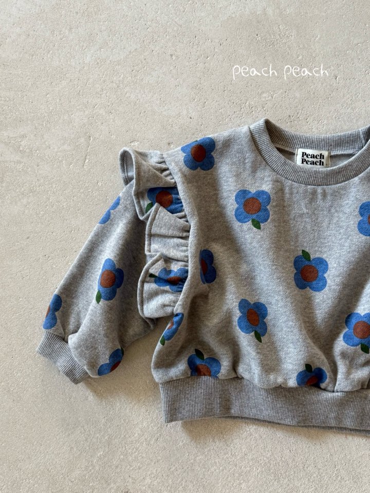 Peach Peach - Korean Children Fashion - #childrensboutique - Daisy Sweatshirt - 12