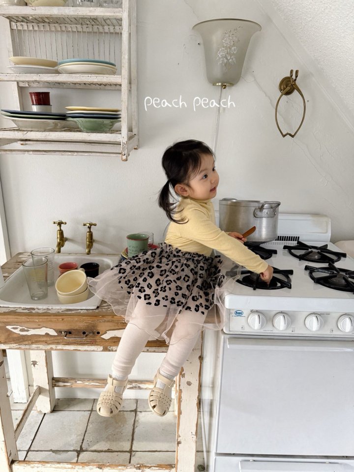 Peach Peach - Korean Children Fashion - #designkidswear - Leo Tutu Leggings - 7