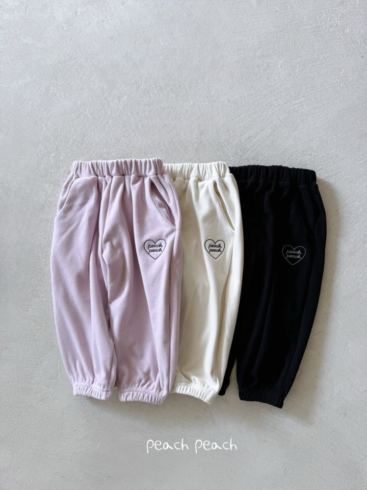 Peach Peach - Korean Children Fashion - #designkidswear - Peach Fleece Pants