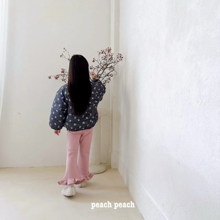Peach Peach - Korean Children Fashion - #discoveringself - Lora Flower Padded Jacket - 9