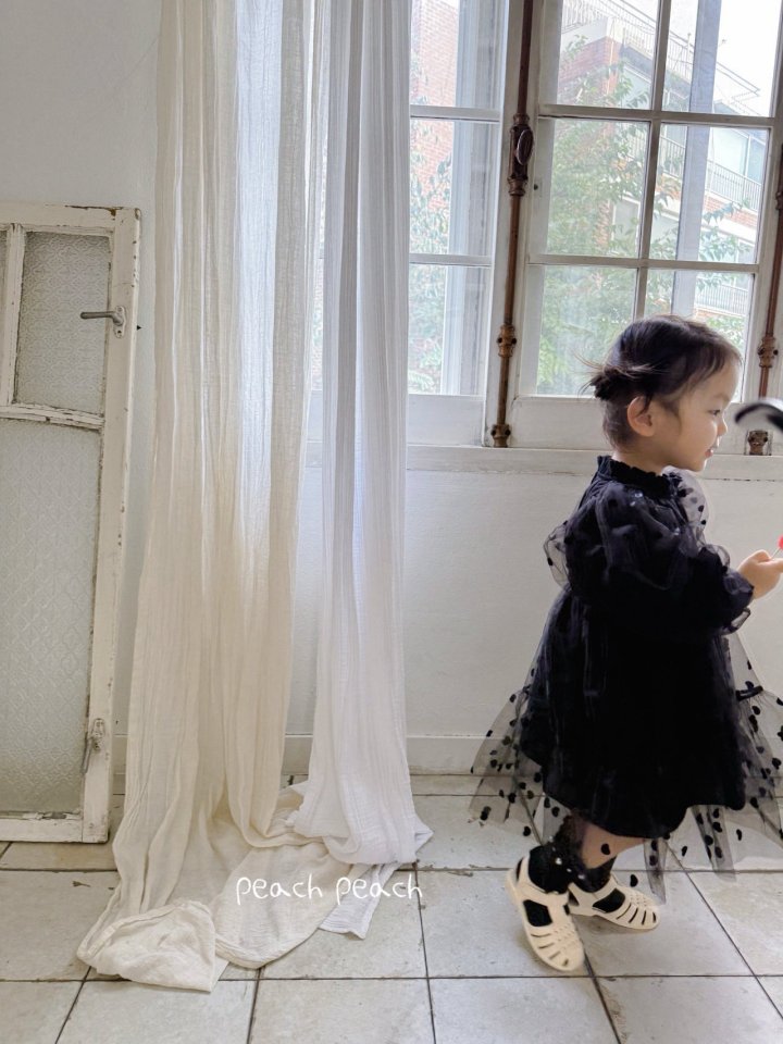 Peach Peach - Korean Children Fashion - #discoveringself - Love Love One-piece - 4