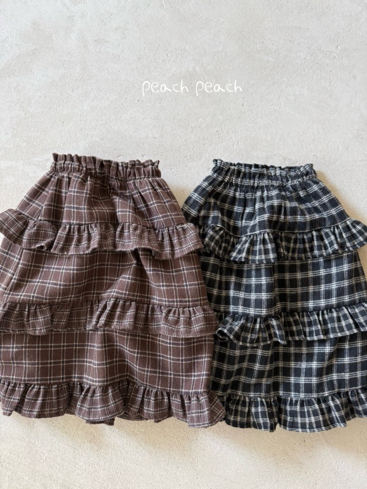 Peach Peach - Korean Children Fashion - #kidsshorts - Chocolate Skirt