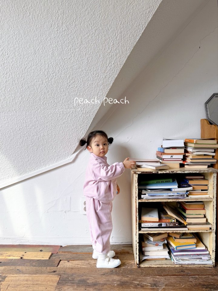 Peach Peach - Korean Children Fashion - #kidzfashiontrend - Peach Fleece Pants - 6