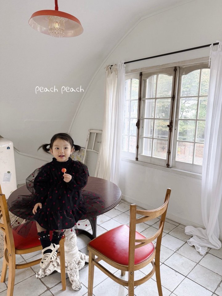 Peach Peach - Korean Children Fashion - #littlefashionista - Love Love One-piece - 9
