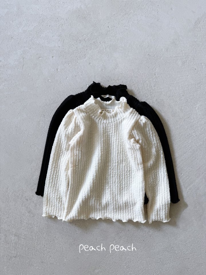 Peach Peach - Korean Children Fashion - #magicofchildhood - Miel Turtleneck Tee