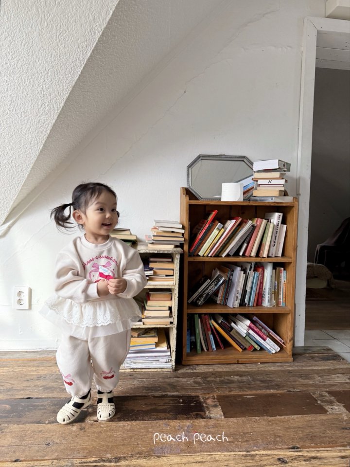Peach Peach - Korean Children Fashion - #minifashionista - Cherry Jogger Pants - 6
