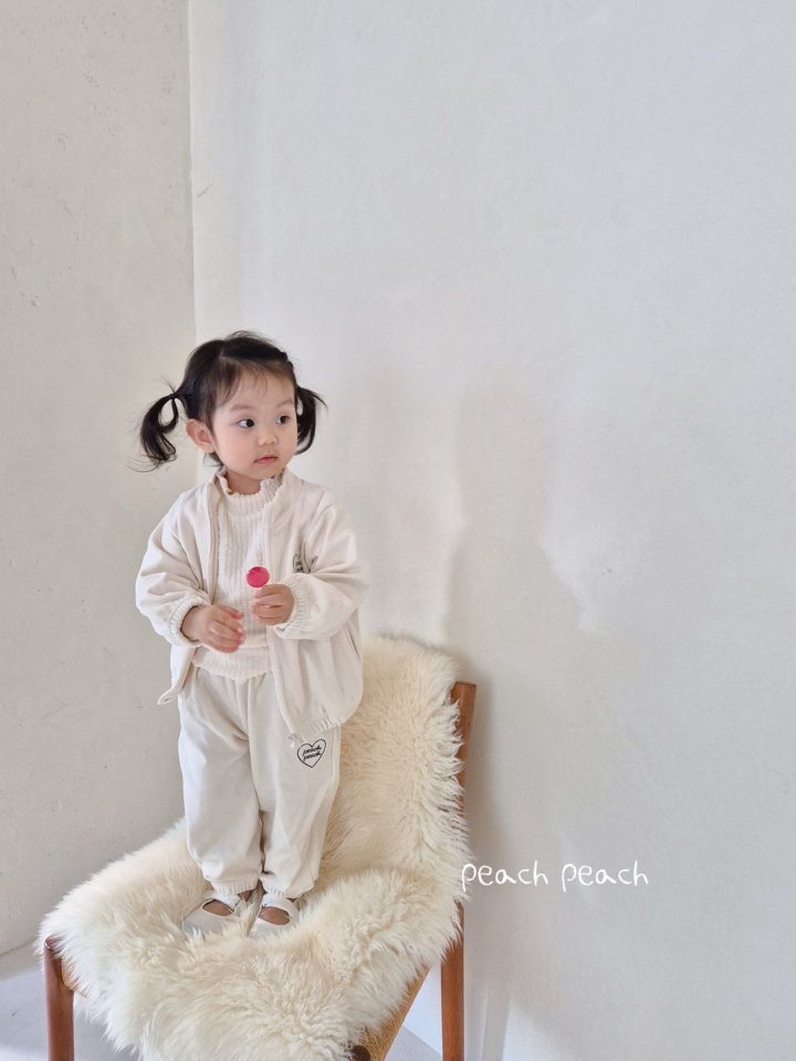 Peach Peach - Korean Children Fashion - #minifashionista - Peach Fleece Zip-Up - 7
