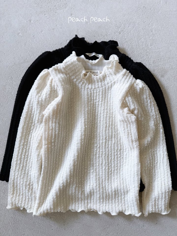 Peach Peach - Korean Children Fashion - #prettylittlegirls - Miel Turtleneck Tee - 3