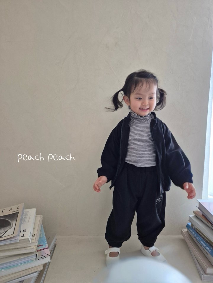 Peach Peach - Korean Children Fashion - #prettylittlegirls - Peach Fleece Zip-Up - 8