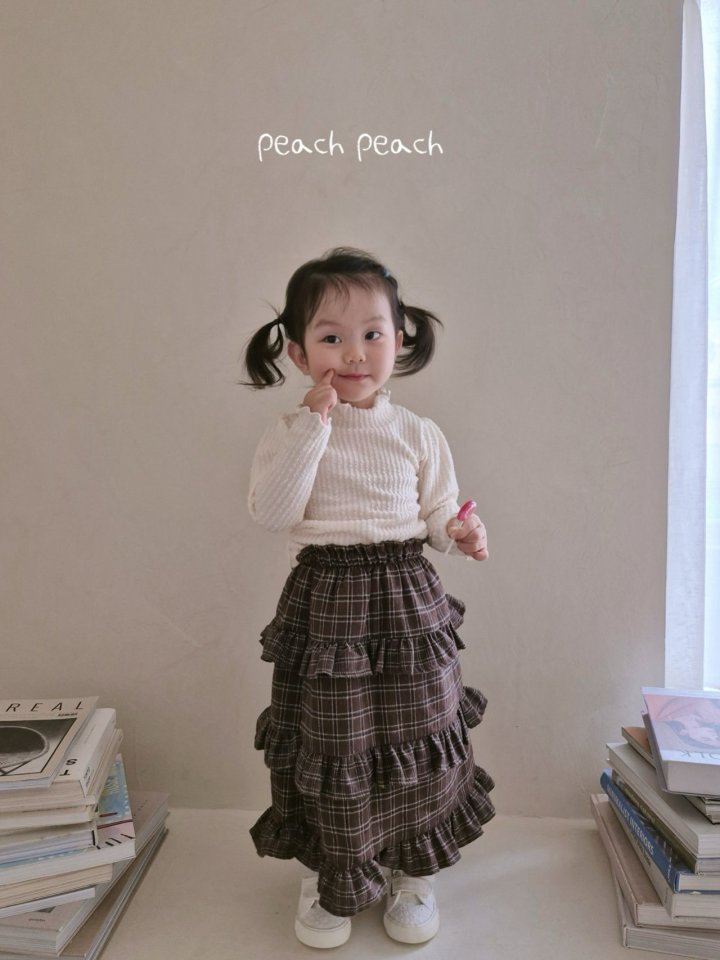 Peach Peach - Korean Children Fashion - #toddlerclothing - Chocolate Skirt - 10