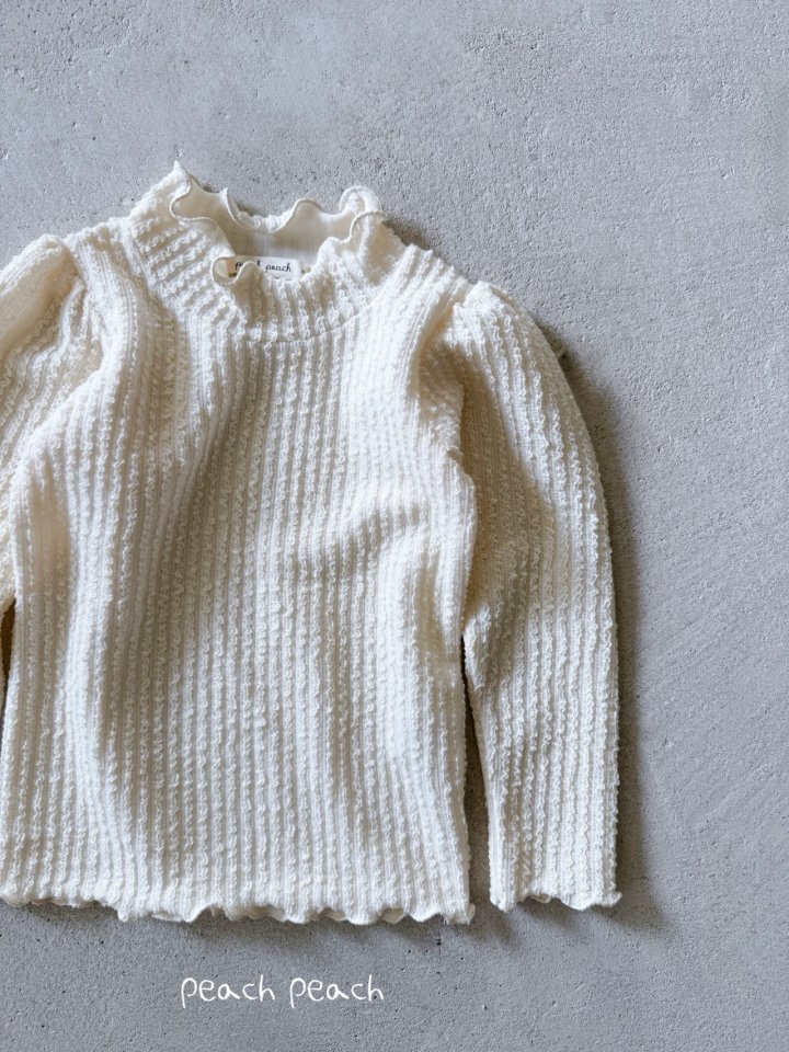 Peach Peach - Korean Children Fashion - #toddlerclothing - Miel Turtleneck Tee - 5
