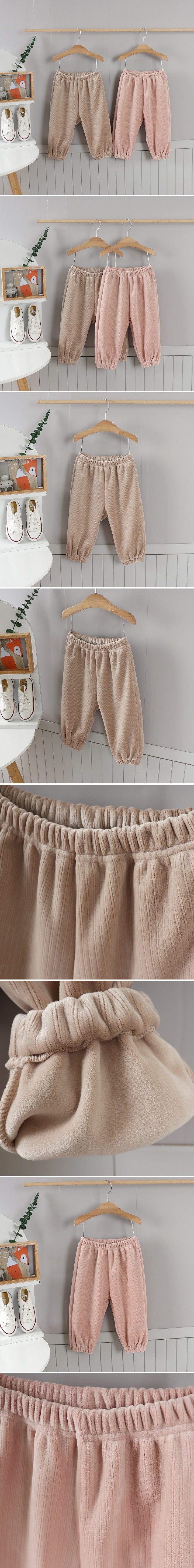 Pepper Mint - Korean Children Fashion - #kidzfashiontrend - Fleece Corduroy Pants