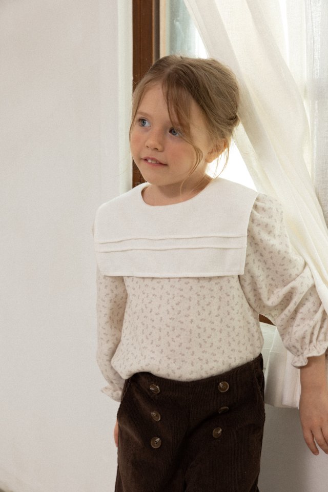 Perrobebe - Korean Children Fashion - #childofig - Gabi Big Collar Tee