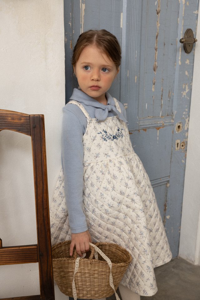 Perrobebe - Korean Children Fashion - #discoveringself - Aisha Embroidered Padded One-piece - 10