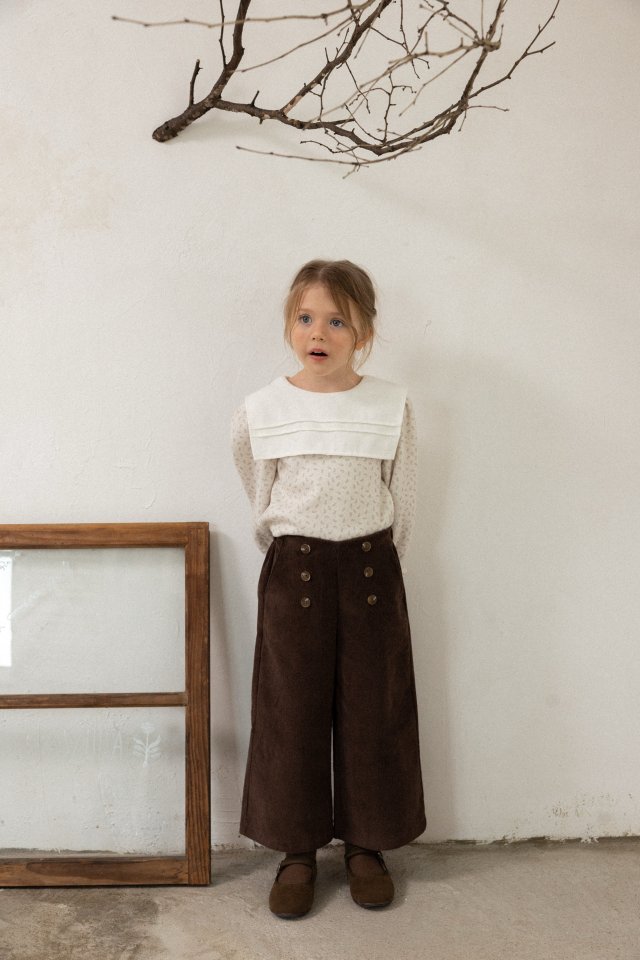 Perrobebe - Korean Children Fashion - #kidsshorts - Gabi Big Collar Tee - 6