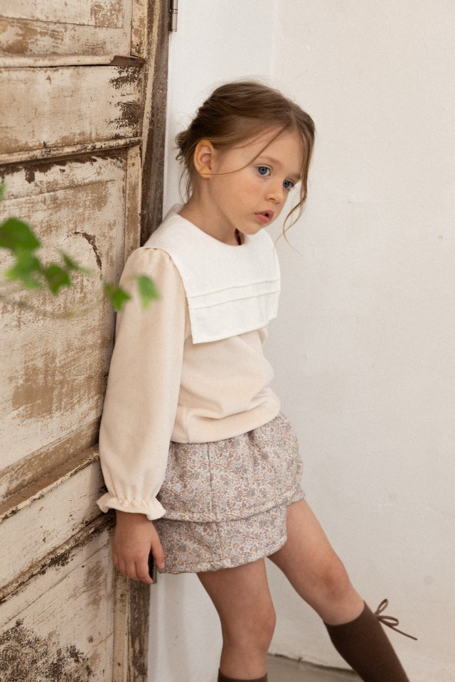 Perrobebe - Korean Children Fashion - #littlefashionista - Gabi Big Collar Tee - 10