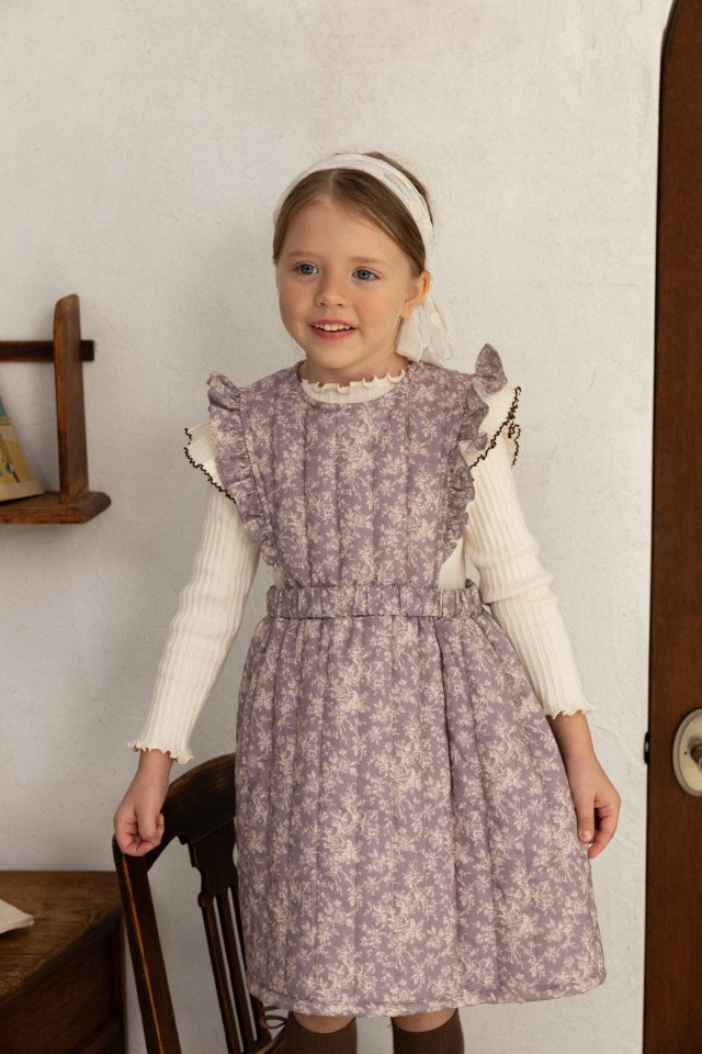 Perrobebe - Korean Children Fashion - #todddlerfashion - Iris Padded One-piece - 9
