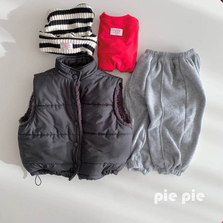 Pie - Korean Children Fashion - #Kfashion4kids - Fleece Reversible Vest - 9