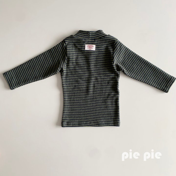 Pie - Korean Children Fashion - #Kfashion4kids - Carrot Stripe Turtleneck Tee - 7