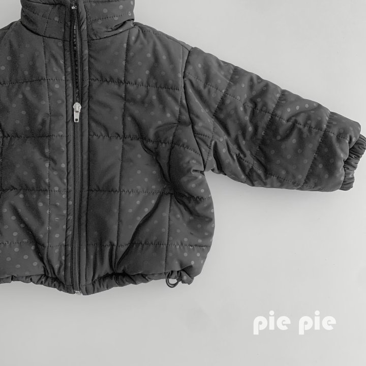 Pie - Korean Children Fashion - #prettylittlegirls - Dot Fleece Padding Jacket - 4