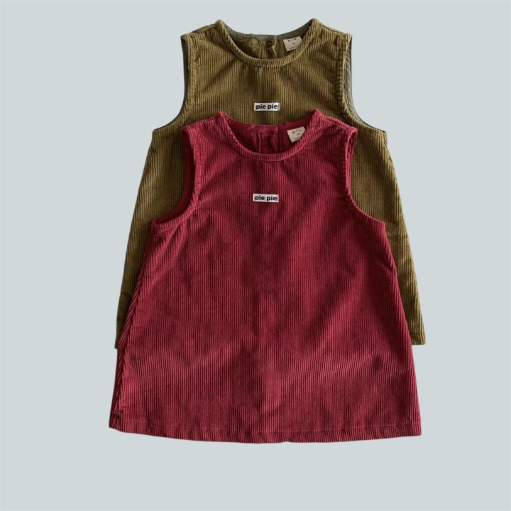 Pie - Korean Children Fashion - #childofig - Pie Corduroy One-piece