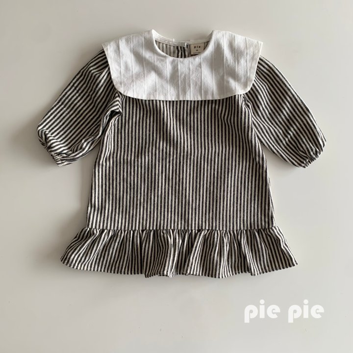 Pie - Korean Children Fashion - #childofig - Pippi Collar One-piece - 10