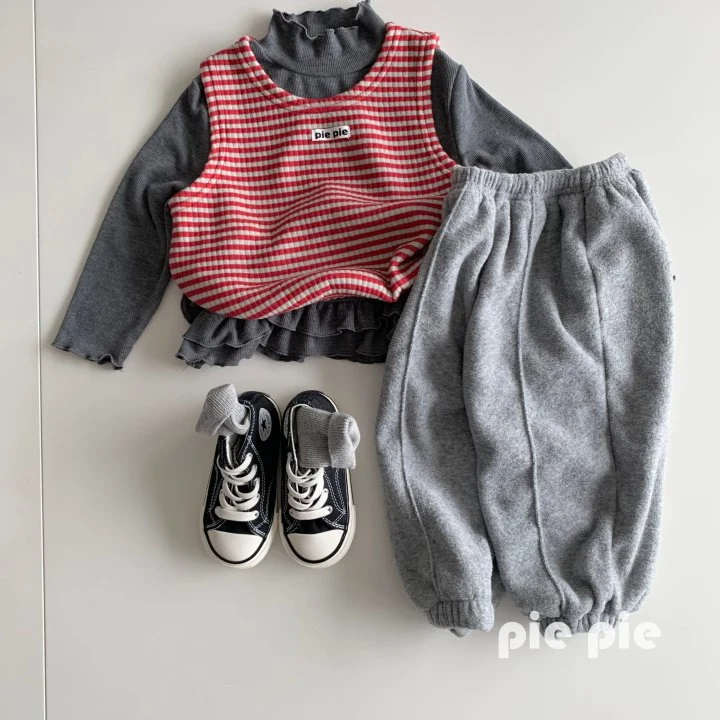 Pie - Korean Children Fashion - #childrensboutique - Lily Tiered Turtleneck Tee - 6