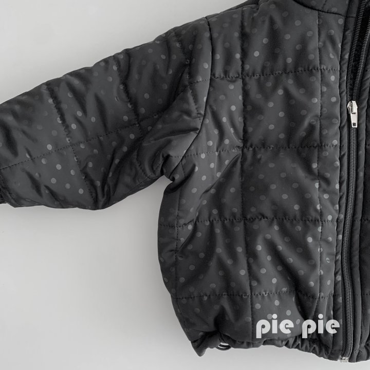 Pie - Korean Children Fashion - #childrensboutique - Dot Fleece Padding Jacket - 6