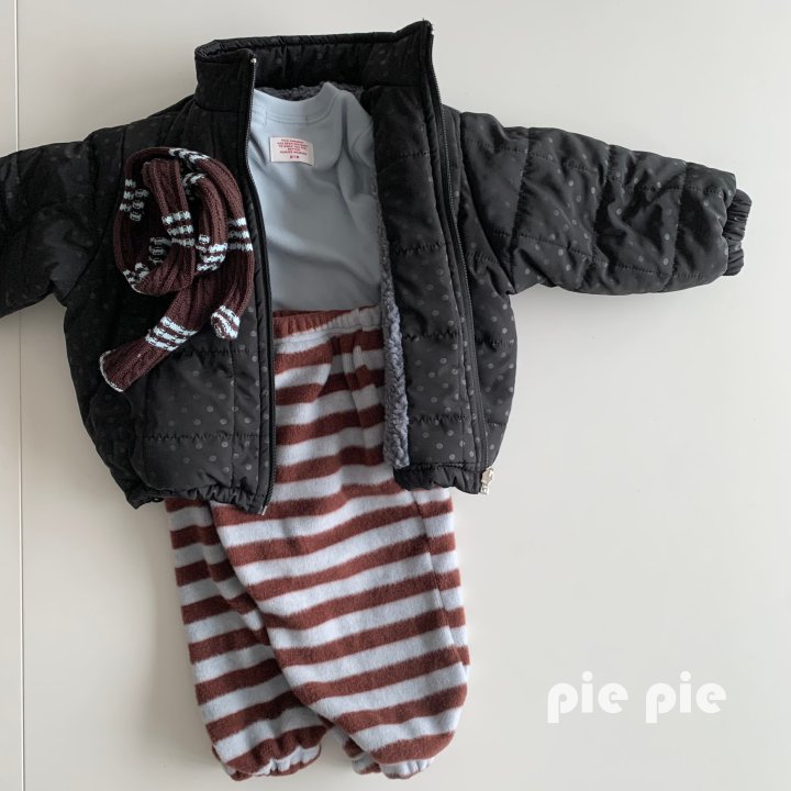 Pie - Korean Children Fashion - #designkidswear - Dot Fleece Padding Jacket - 7