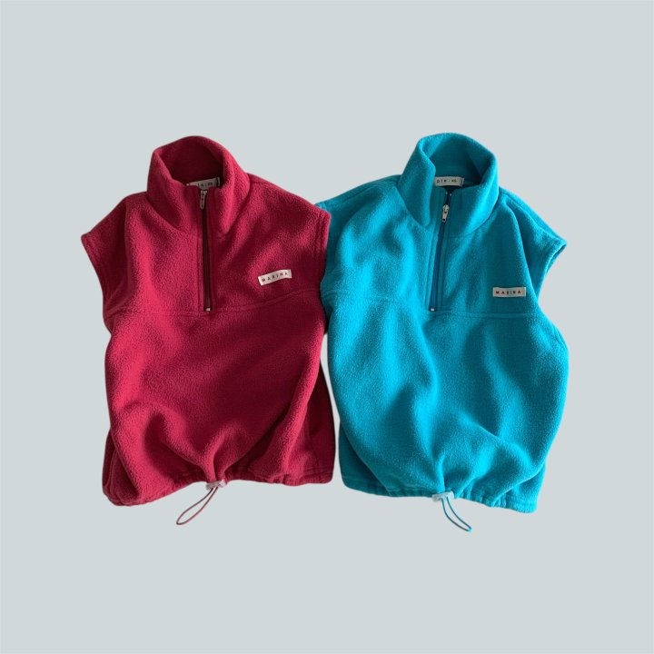 Pie - Korean Children Fashion - #designkidswear - Vivid Fleece Vest