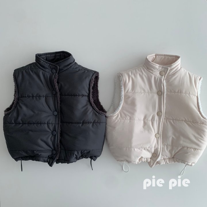 Pie - Korean Children Fashion - #designkidswear - Fleece Reversible Vest - 4