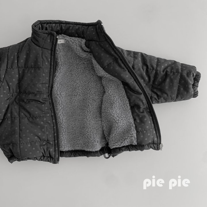 Pie - Korean Children Fashion - #fashionkids - Dot Fleece Padding Jacket - 9