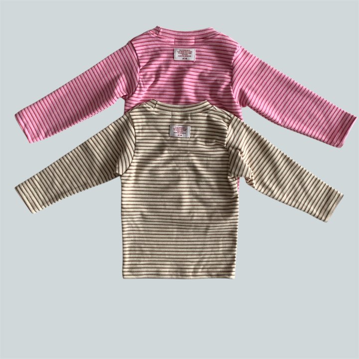 Pie - Korean Children Fashion - #fashionkids - Soft Stripe Tee