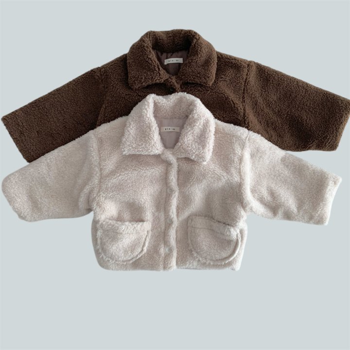 Pie - Korean Children Fashion - #fashionkids - Teddy Fleece Jacket